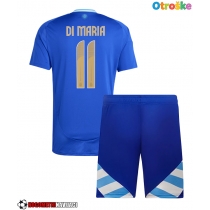 Otroške Nogometnih dresov Argentina Angel Di Maria #11 Gostujoči Copa America 2024 Kratki rokavi (+ hlače)